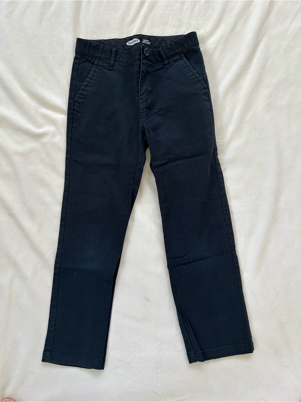 Old Navy Navy/Black Straight-Leg Casual Pants size 7